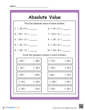 Absolute Value #13