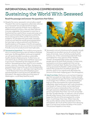 Sustaining the World With Seaweed