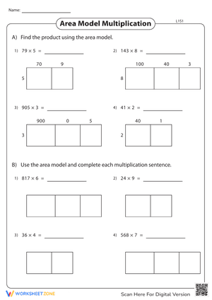 Multiplication using Box Method
