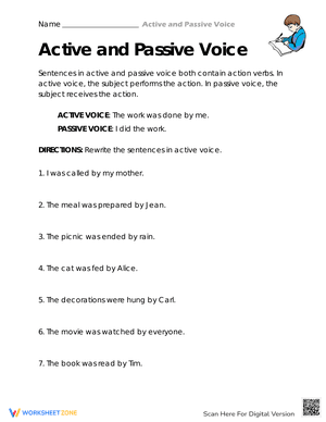 Writing in Active Voice