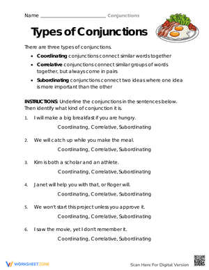 Types of Conjunctions