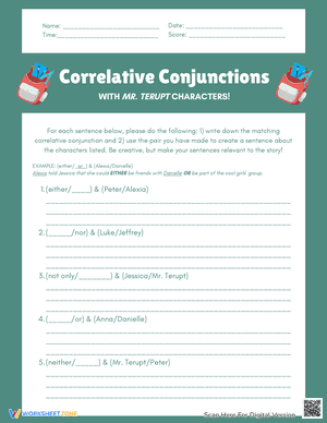 Use of Correlative Conjunctions 1