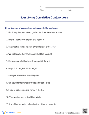 Identifying Correlative Conjunctions