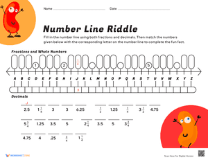 Fill in the Number Line
