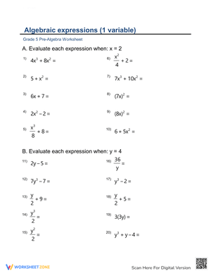 Expressions and Equations 3