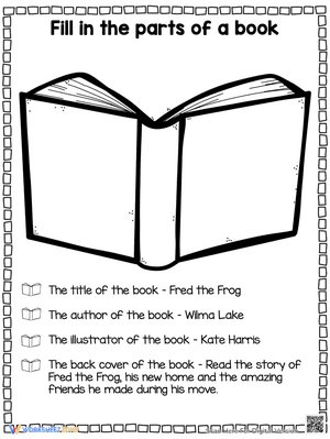 Fill in the parts of a Book