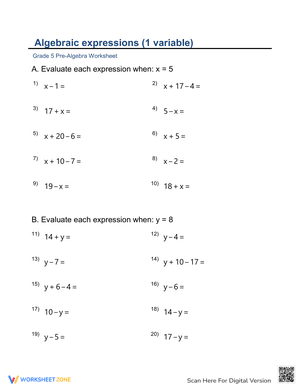 Expressions and Equations 2