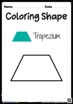 Coloring Shape Trapezium