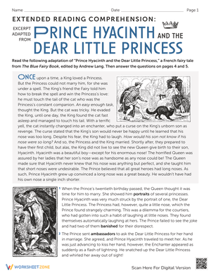 Excerpt Adapted From Prince Hyacinth and the Dear Little Princess