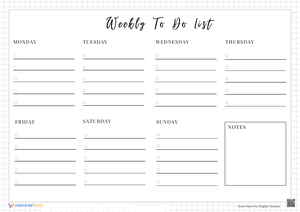 Weekly To Do List 2