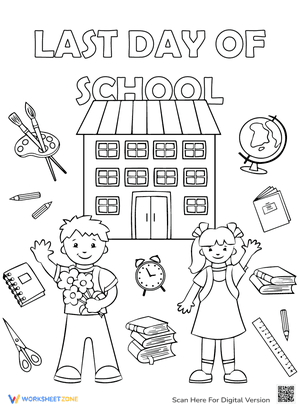 Last Day of School Coloring Pages 2