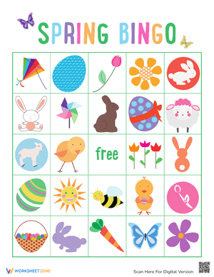 Spring Bingo Cards 12