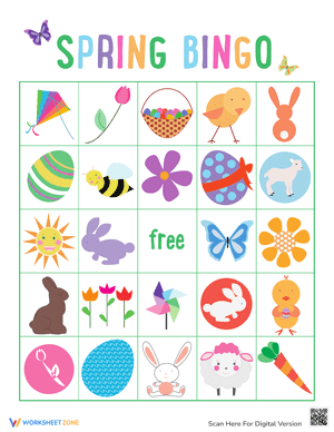 Spring Bingo Cards 7