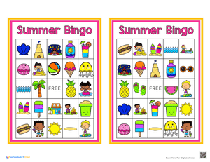 Summer Bingo Game 4