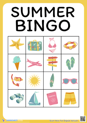 Summer Bingo Cards 2