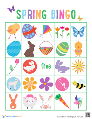 Spring Bingo Cards 10