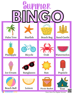 Summer Bingo 4