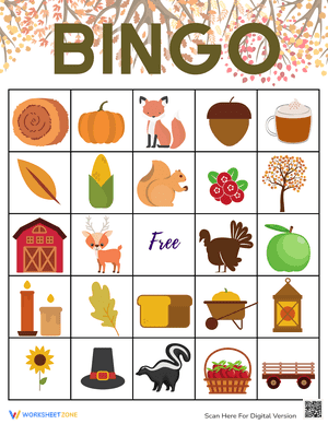 Fall Bingo Game 3