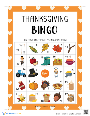 Thanksgiving Bingo 8