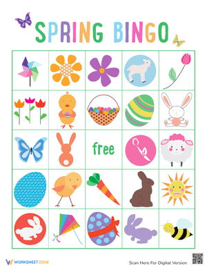 Spring Bingo Cards 5