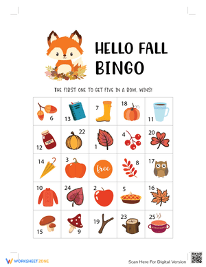 Hello Fall Bingo 8