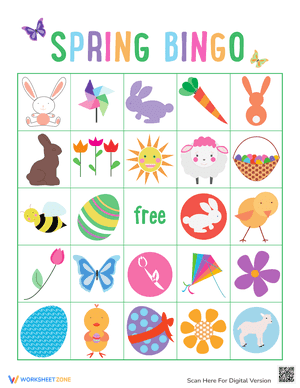 Spring Bingo Cards 11
