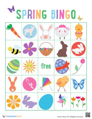 Spring Bingo Cards 6