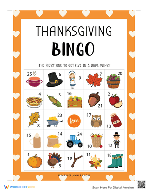 Thanksgiving Bingo 7
