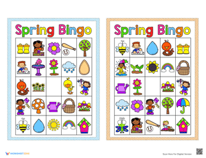 Spring Bingo Game 1