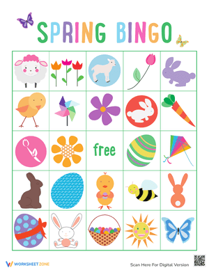 Spring Bingo Cards 4