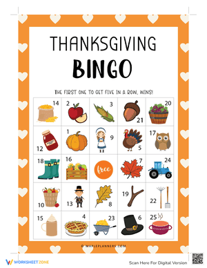Thanksgiving Bingo 3