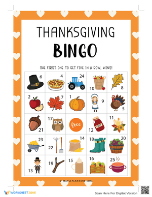 Thanksgiving Bingo 6