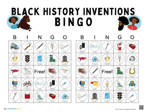 BLACK HISTORY INVENTIONS Bingo 12