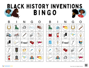 BLACK HISTORY INVENTIONS Bingo 7