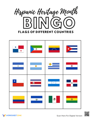 Hispanic Heritage Month - Flag BINGO 7