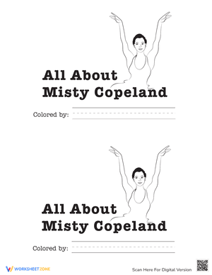 All About Misty Copeland Reader Worksheets