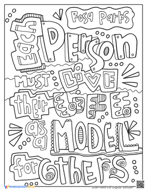Black History Quotes Coloring Page 6