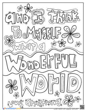 Black History Quotes Coloring Page 1
