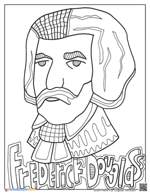 Coloring Page Frederick Douglass