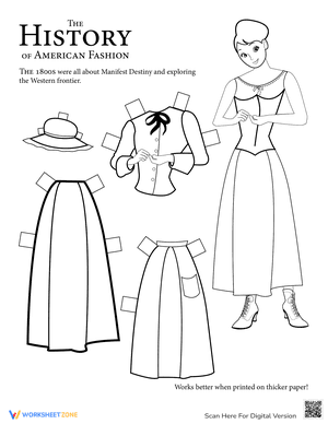 Historical Paper Doll 1800s
