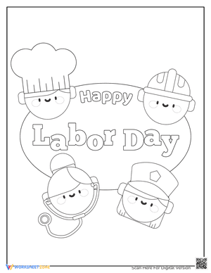 Labor Day Coloring 1