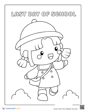 Last Day Of School To Print Coloring Page