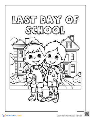Free Last Day Of School Coloring Page