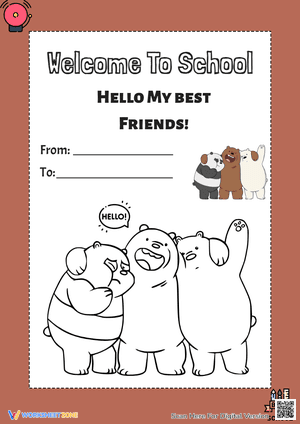 Meet My Best Friends- Back To School Greeting Card