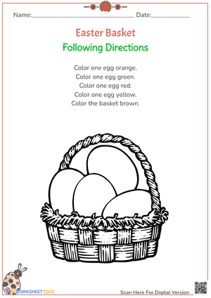 Easter Basket - Following Directions