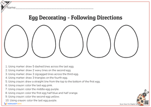 Egg Decorating - Follow Directions