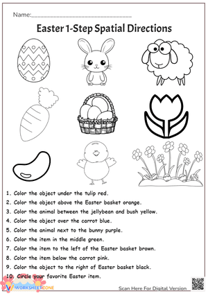 Easter 1-Step Spatial Directions