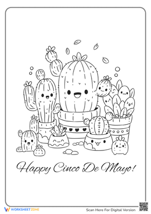Happy Cinco De Mayo Coloring Pages