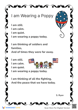 Memorial Day Poem For Kindergarten