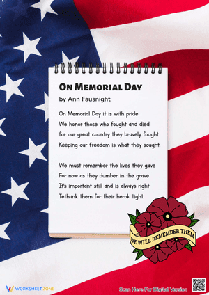 "On Memorial Day" Poem
